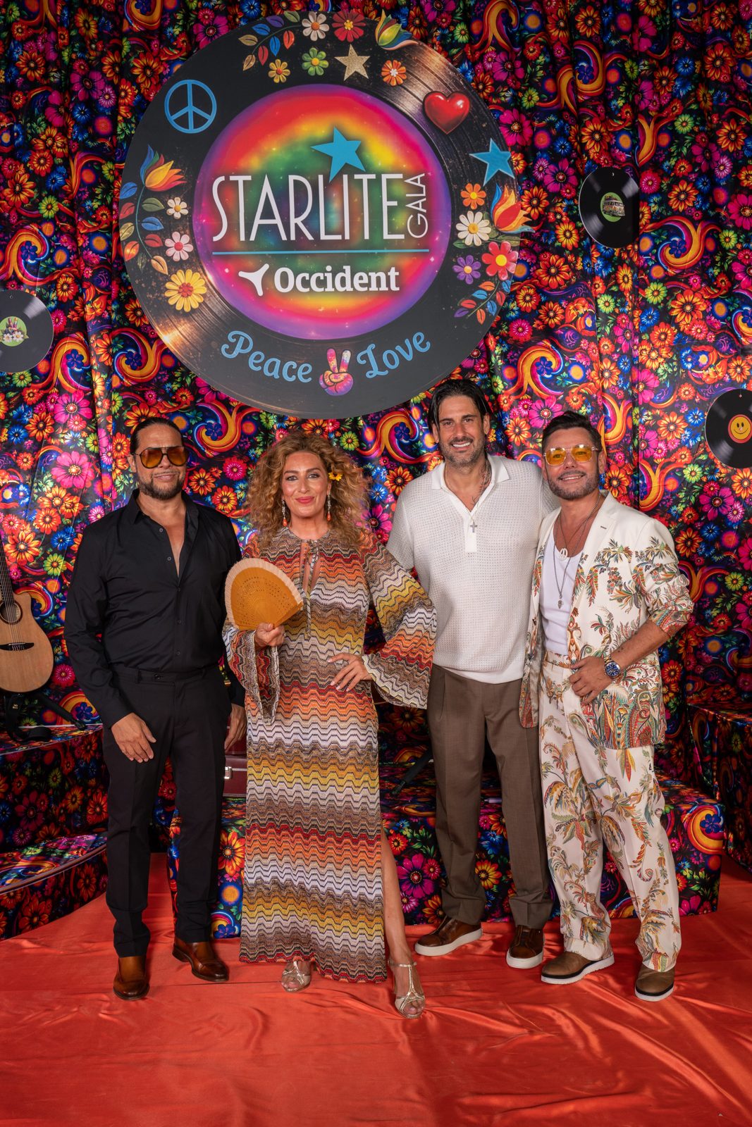 Joaquín Cortés with Estrella Morente and Miguel Poveda at the Gala photocall